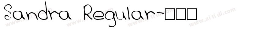 Sandra Regular字体转换